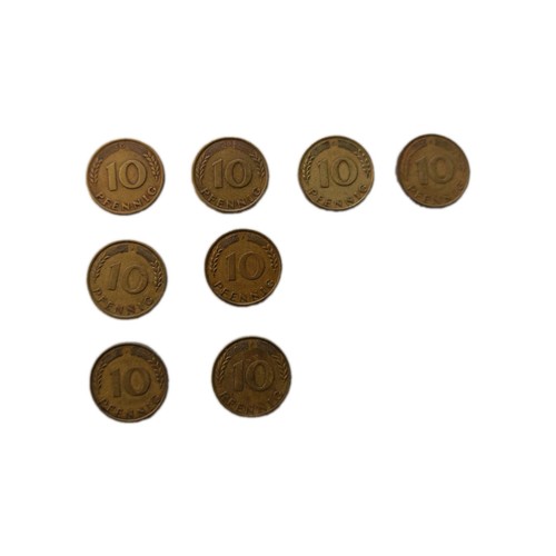 Pfennig 1966 1967 - 8x, 10