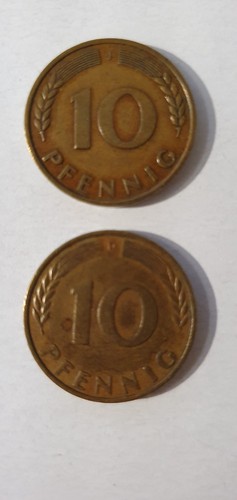 Pfennig 1950 j d - 10, +
