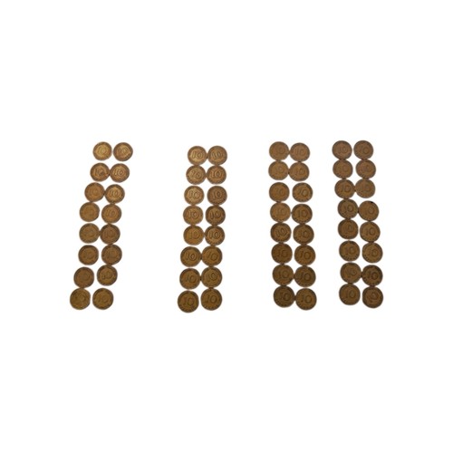 64x pfennig 1950 - pfennig, j
