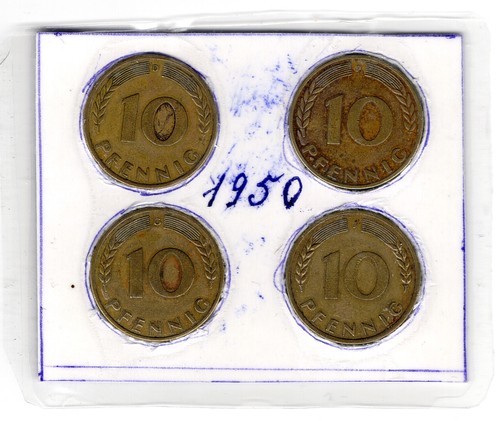 Pfennig 1950 deutschland - 10,