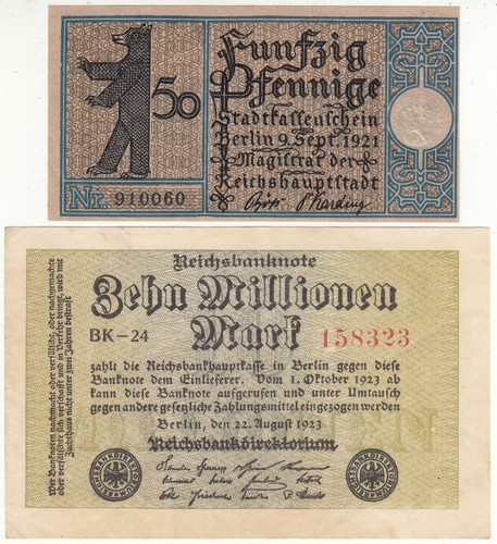 Reichsbanknote mio mark - reichsbanknote*10, mio.