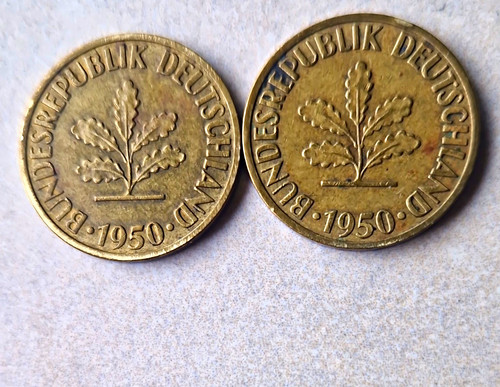 Pfennig brd 1950 - 2x,