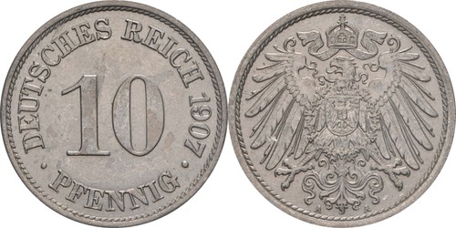 Pfennig 1907 13 stgl - j.,