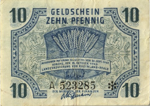 212 pfennig 1947 - r.212, 10
