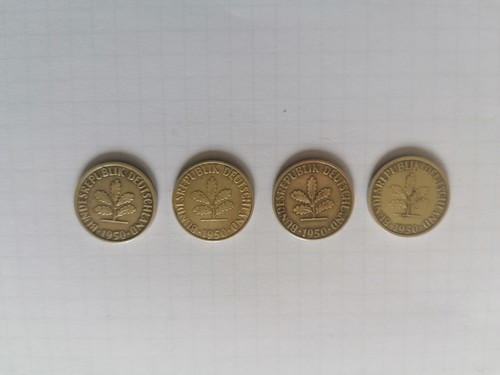 Pfennig 1950 g - pfennig, d-f-g-j