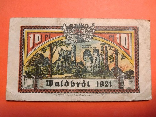 Notgeld pfennig waldbröl - notgeld,