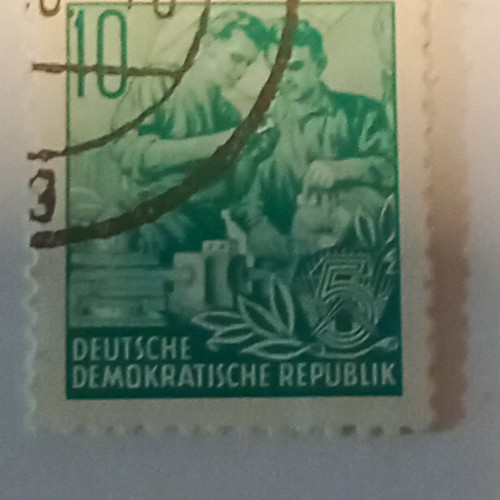 Ddr briefmarke pfennig - ddr, 10
