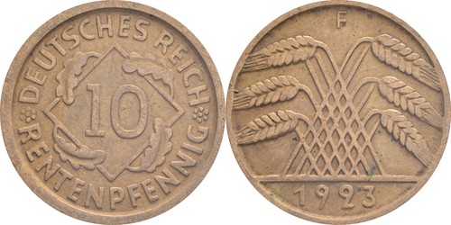 Rentenpfennig 1923 f - rentenpfennig,