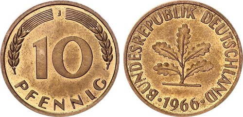 Deutschland pfennig 1966 - pfennig,