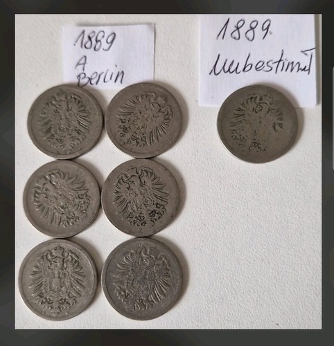Deutsches reich pfennig - 7x, 10