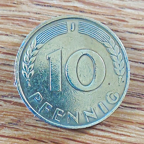 Pfennig 1949 bank deutscher - 10,