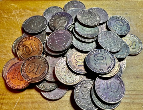Gereinigte 10 pfennig - x,