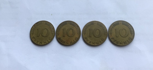 Pfennig 1950 g j - d, f
