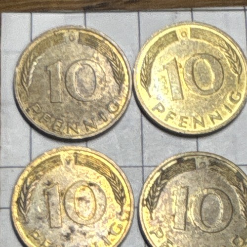 Brd pfennig münzen lot - brd, 10
