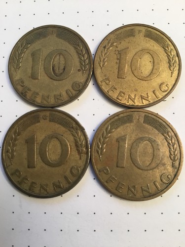Pfennig 1949 g - d,f,g,j, vz