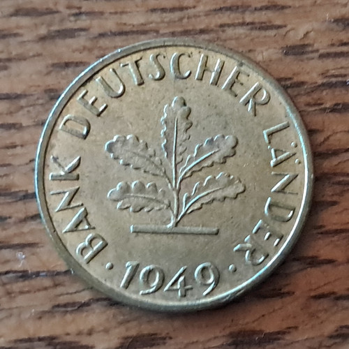 Pfennig 1949 bank deutscher - pfennig,