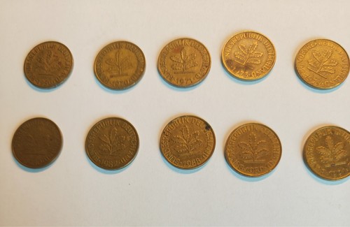Pfennig münzen von - 10,