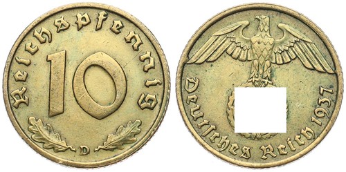 Deutschland 10 pfennig - 10,