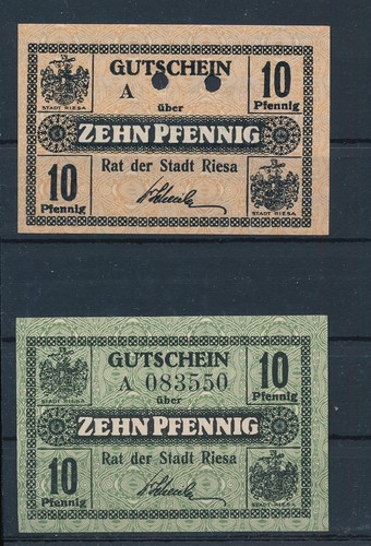 Risa stadt pfennig 10 - risa, ,