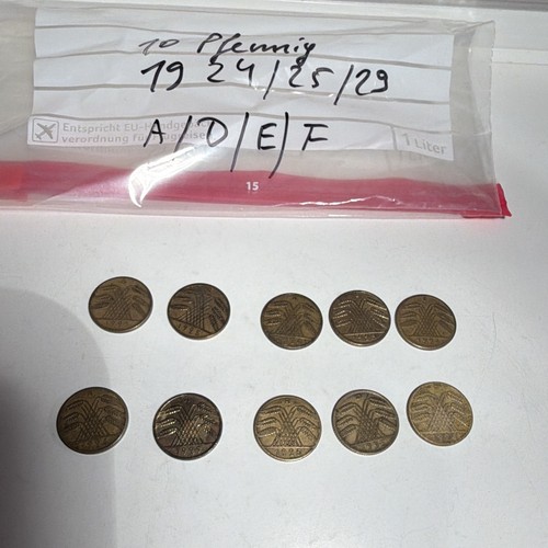 Lot pfennig weimarer - 10,