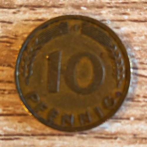 Pfennig münze brd - 10,