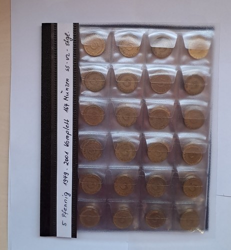 Pfennig sammlung von - 5, 1949