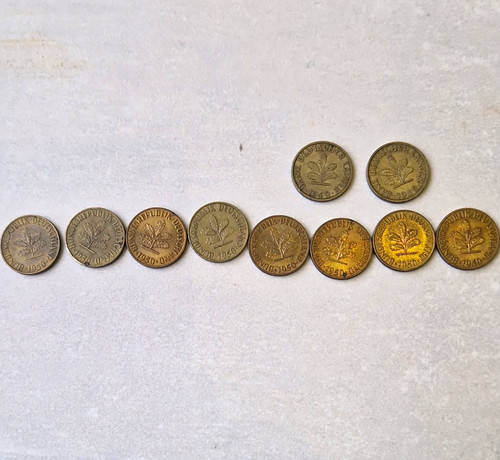 Konvolut brd pfennig münzen - konvolut,